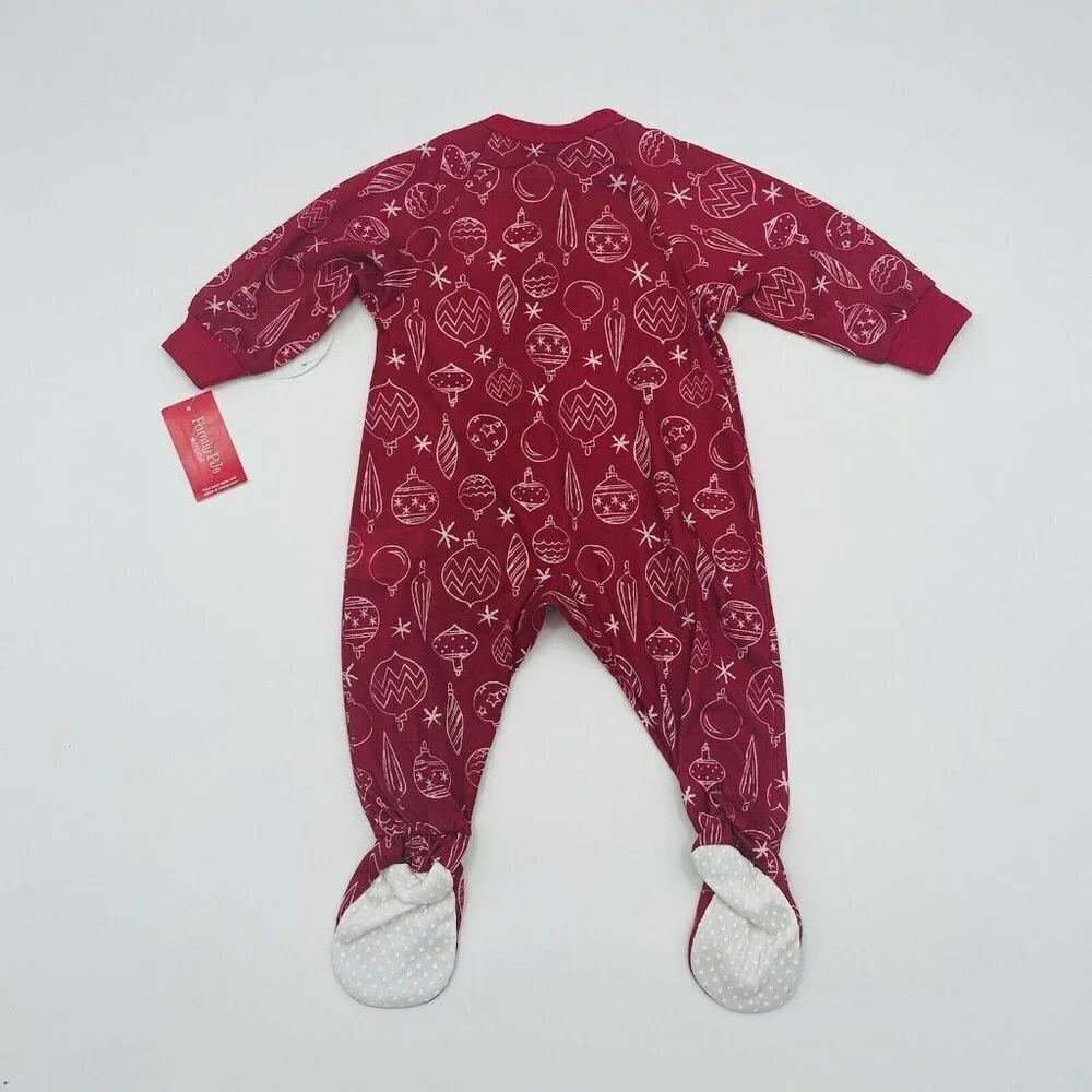 Macys Family 6-9 Months Ornament Print Pajamas 198‎